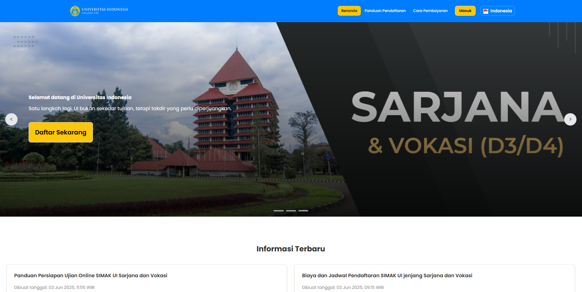 Penerimaan Mahasiswa Baru UI